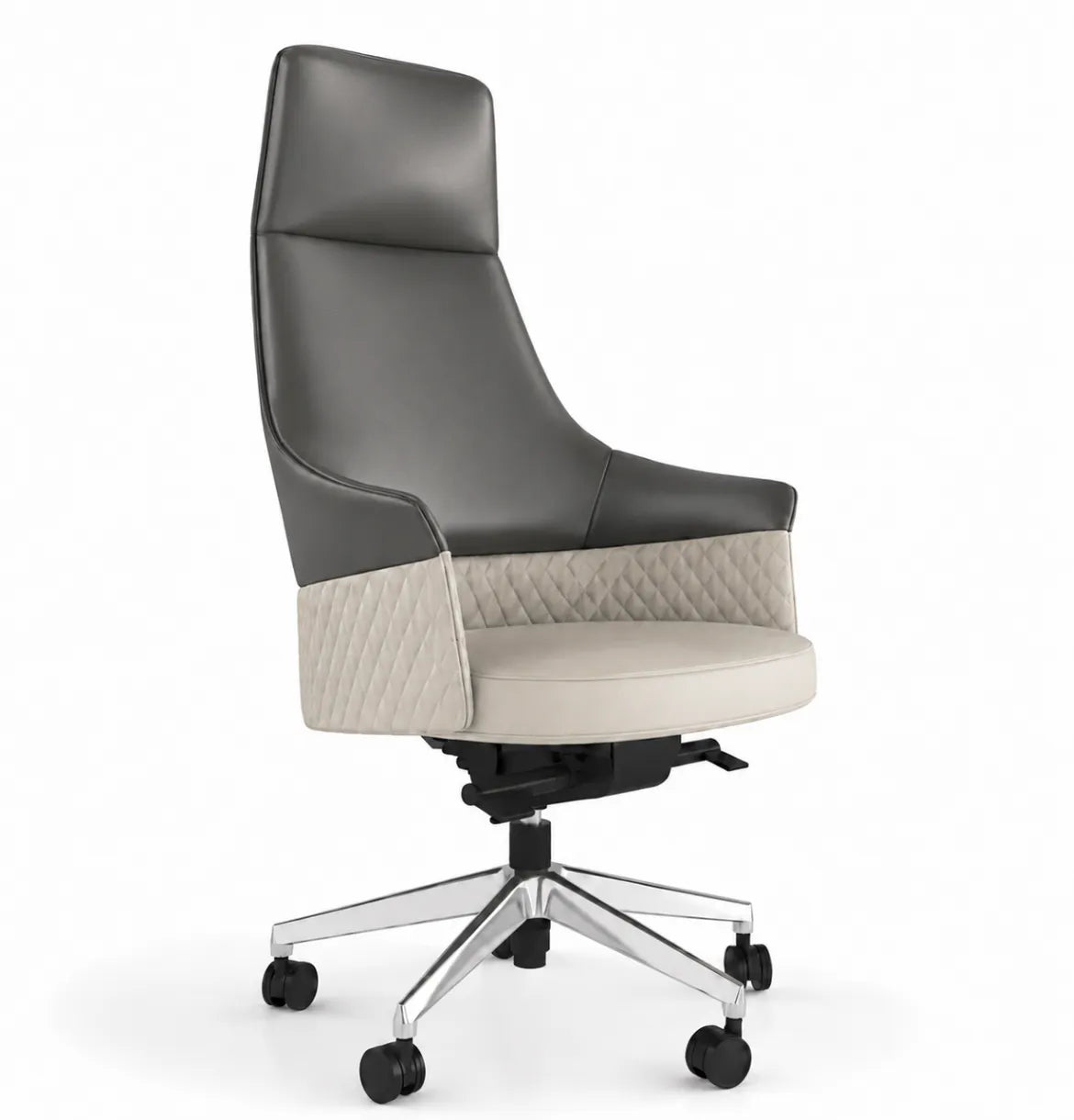 Piano Highback Consumer KANO Genuine Leather Grey 8-10 Weeks
