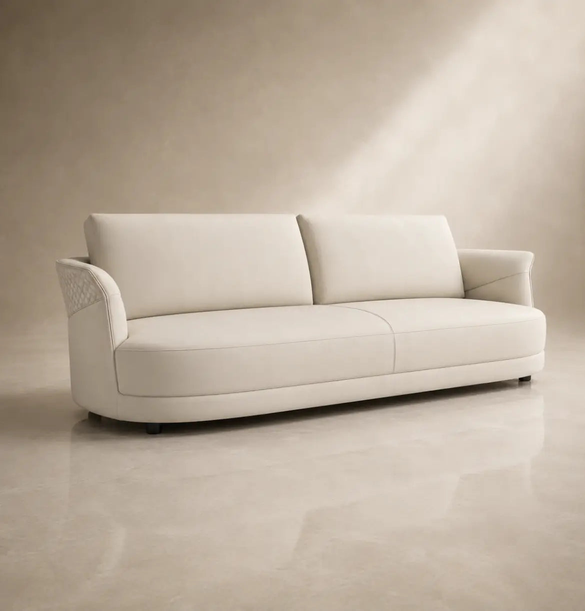 Piano 3-Seater Sofa Consumer BAFCO Vegan Leather Khaki 8-10 Weeks