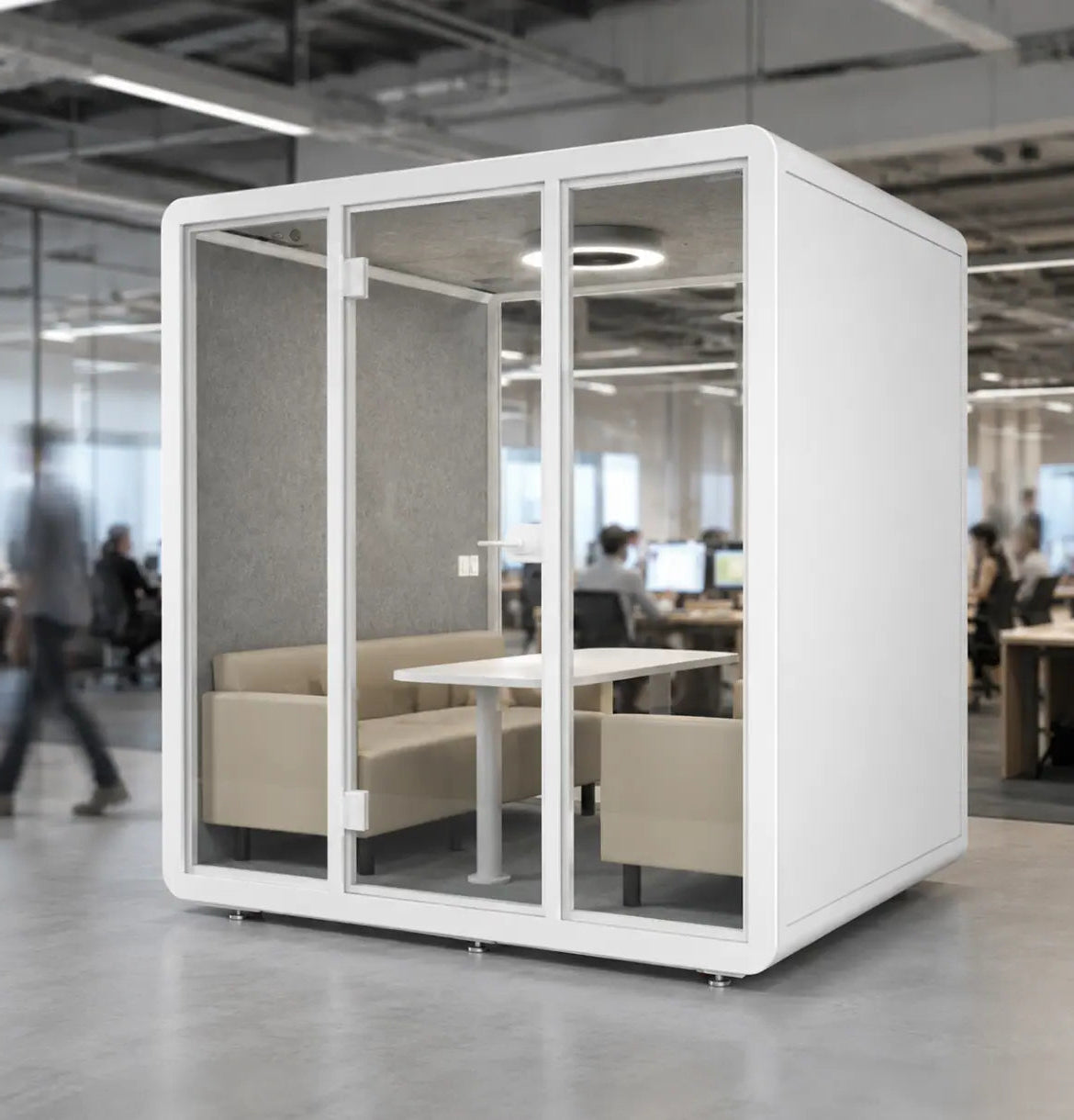 Raven Large Meeting Booth Consumer BAFCO White 2-5 Working Days