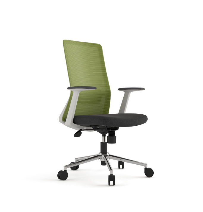 Polestar Light Midback Consumer KANO Synchro Mechanism + 1D Armrests Green 8-10 Weeks