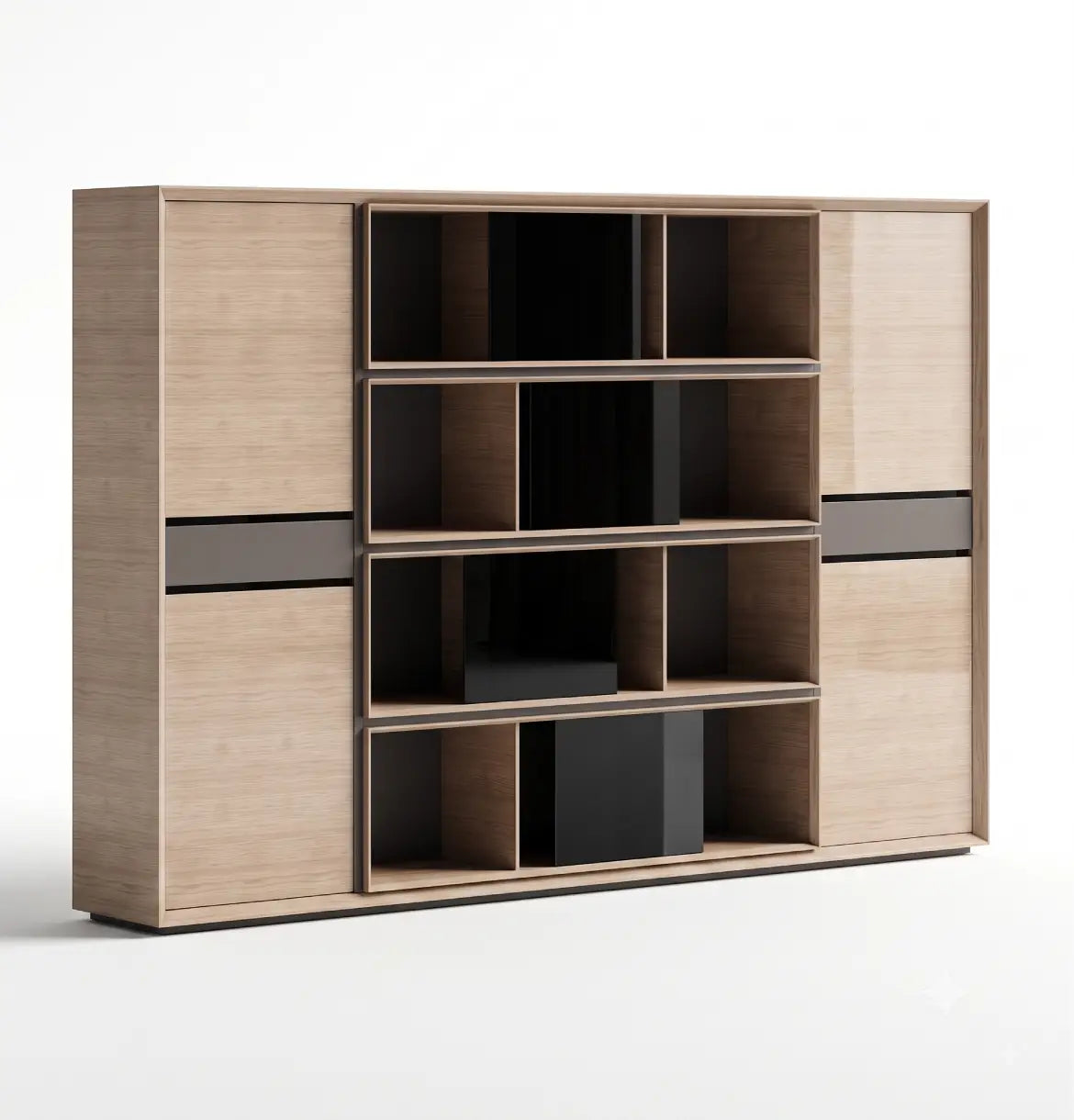 Quzzi Executive Wall Storage (3 Sizes) Consumer KANO CY23 White Oak 2800 8-10 Weeks