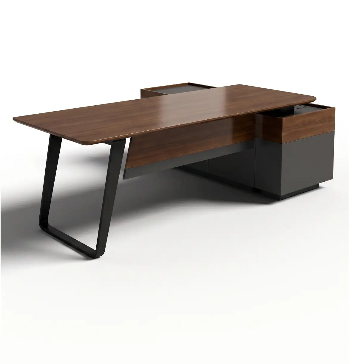 Quzzi Executive Desk (4 Sizes) Consumer KANO CY07 American Walnut 1800 2-5 Working Days