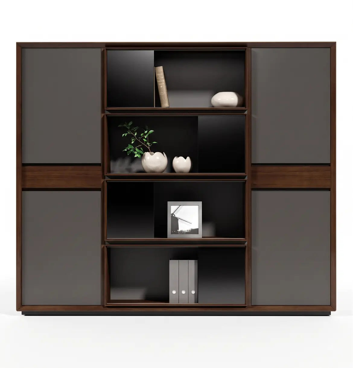 Quzzi Executive Wall Storage (3 Sizes) Consumer KANO CY07 American Walnut 2100 8-10 Weeks