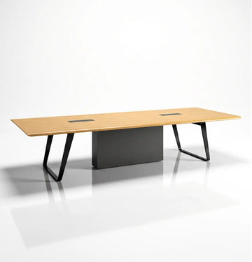 Quzzi Conference Table (8-12 Pax) Consumer KANO CY23 White Oak 2800 8-10 Weeks