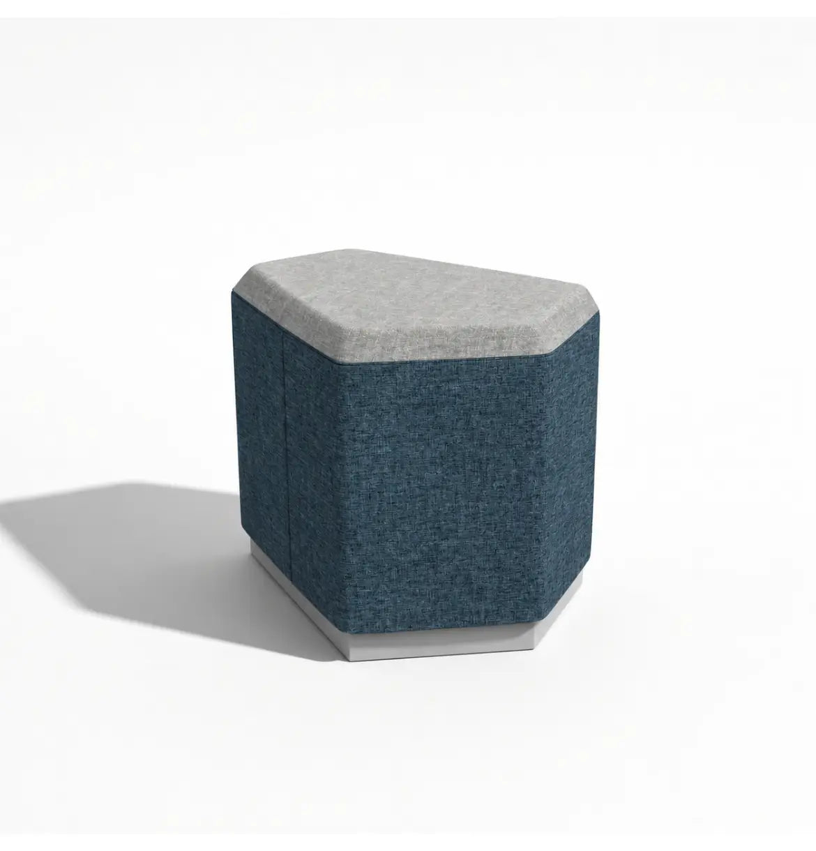 Linou Pentagonal Pouf Consumer KANO Blue Fabric 8-10 Weeks