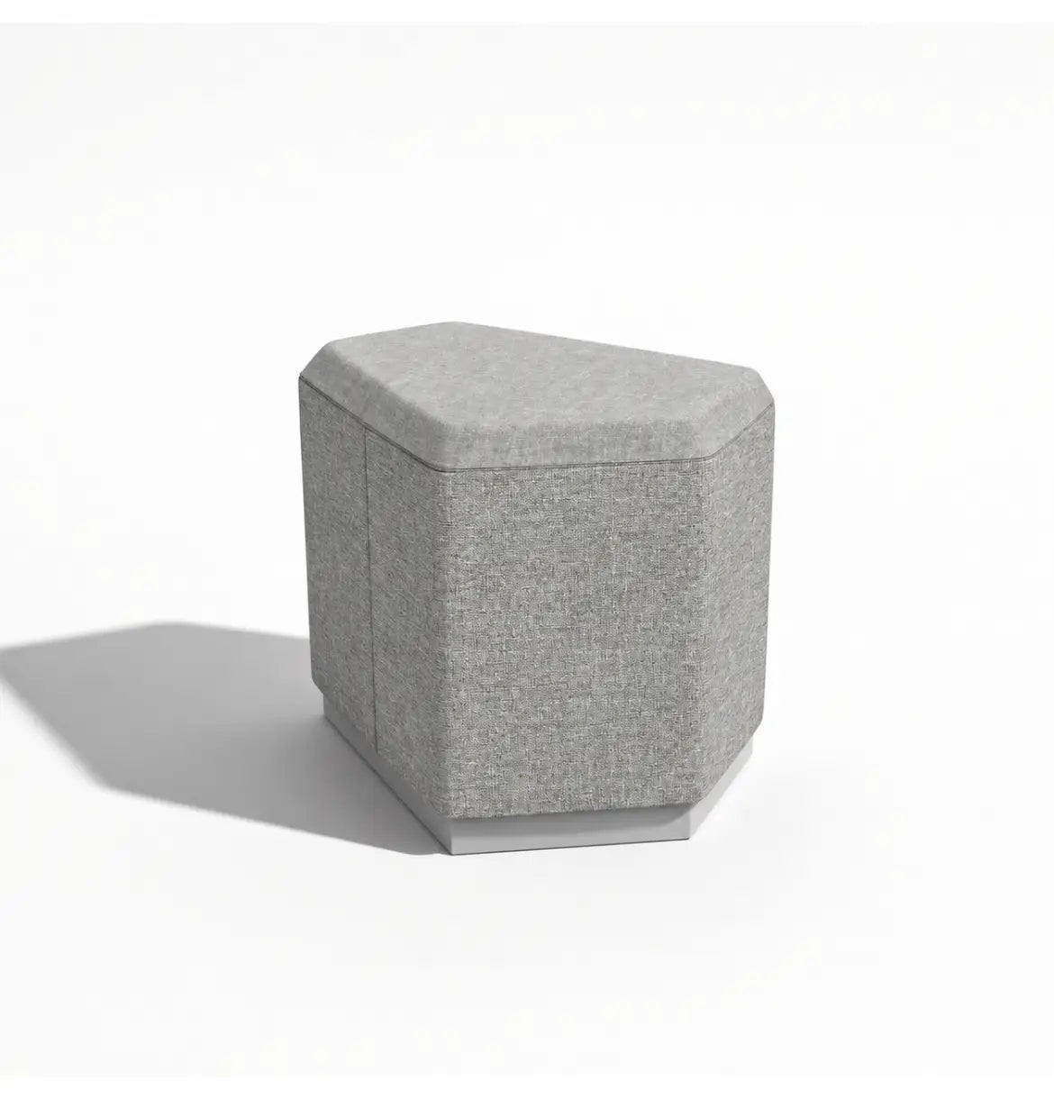 Linou Pentagonal Pouf Consumer KANO Grey Fabric 8-10 Weeks