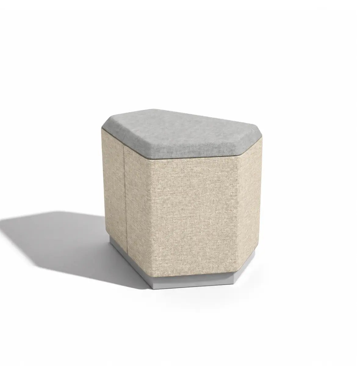 Linou Pentagonal Pouf Consumer KANO Khaki Fabric 8-10 Weeks