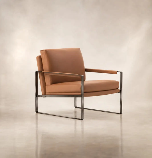 Riche Executive Lounge Chair Consumer KANO Vegan Leather Tan 8-10 Weeks