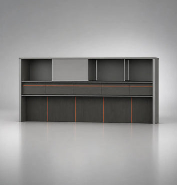 Rising Executive Credenza Consumer KANO Grey 2400 8-10 Weeks