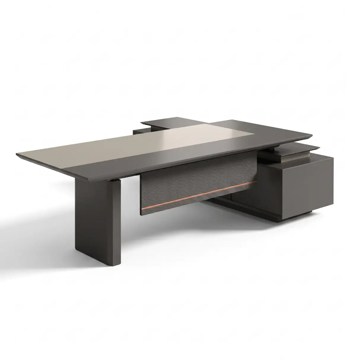 Rising Sit-Stand Executive Desk (2 Sizes) Consumer KANO Grey 2500 8-10 Weeks