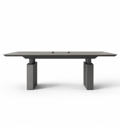 Rising Height Adjustable Meeting Table Consumer KANO Grey 2400 8-10 Weeks