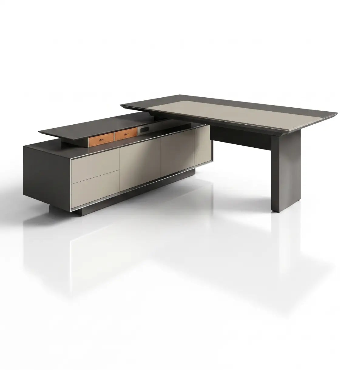 Rising Sit-Stand Executive Desk (2 Sizes) Consumer KANO Grey 2100 8-10 Weeks