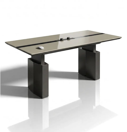 Rising Height Adjustable Meeting Table Consumer KANO Grey 2400 8-10 Weeks