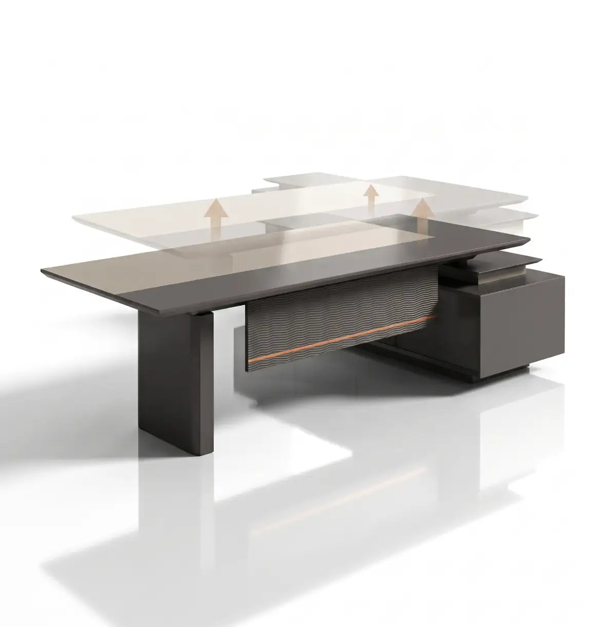 Rising Sit-Stand Executive Desk (2 Sizes) Consumer KANO