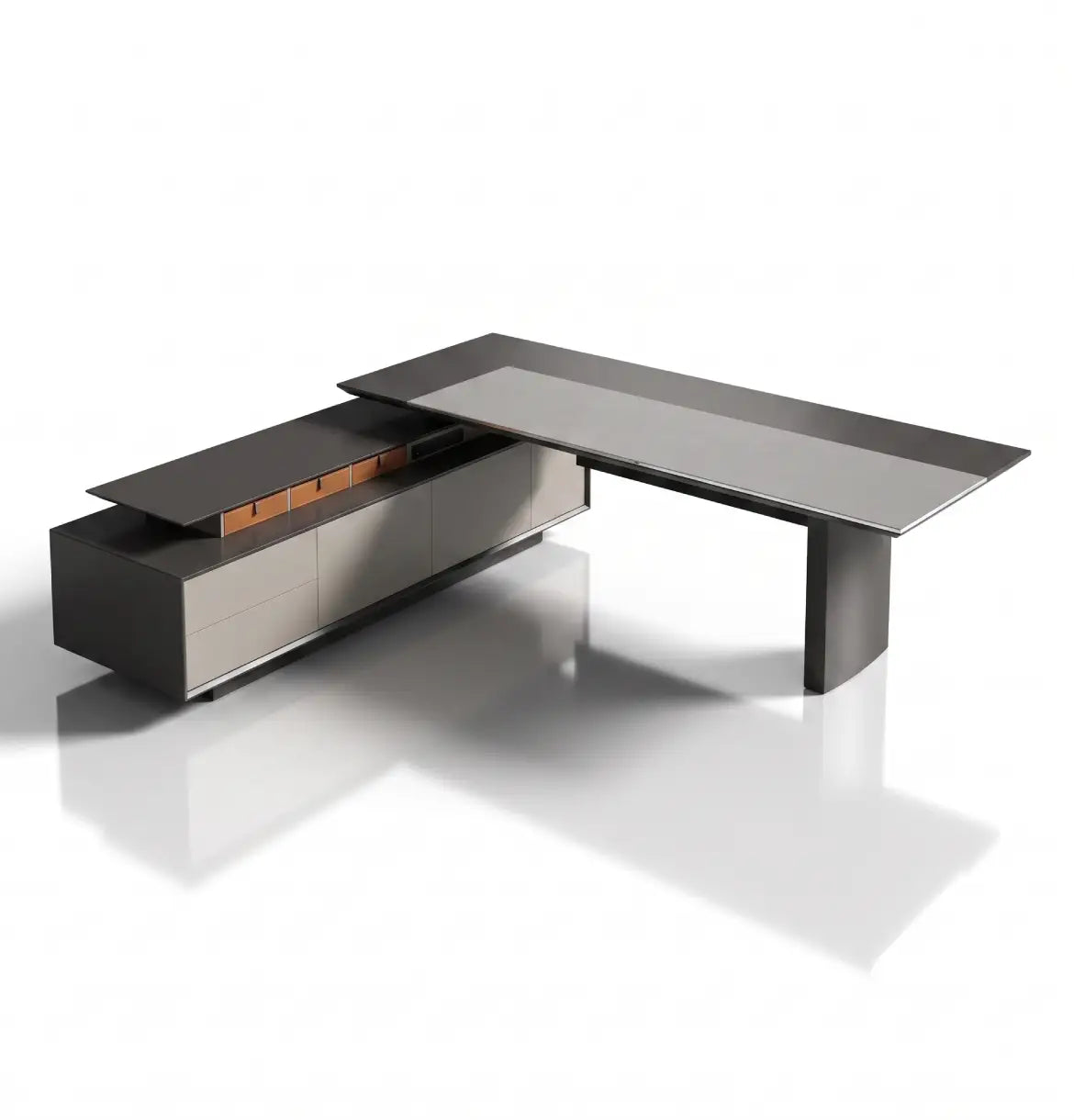 Rising Sit-Stand Executive Desk (2 Sizes) Consumer KANO Grey 2500 8-10 Weeks