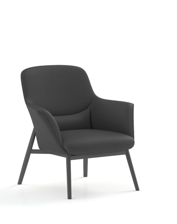 Yodo Executive Lounge Chair in Leather - BAFCO