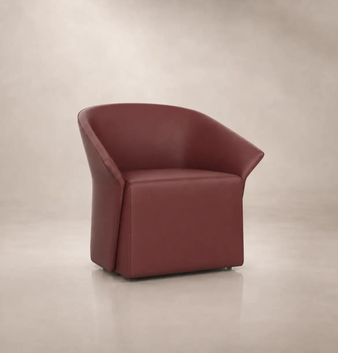 Secure Armchair Consumer BAFCO Red Vegan Leather 8-10 Weeks