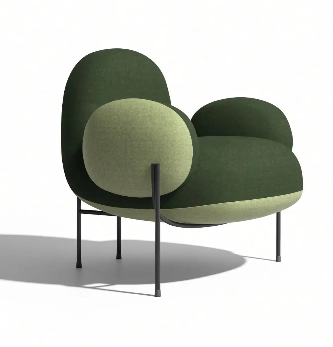 Dolphin Armchair Consumer KANO Fabric Green 2-5 Working Days