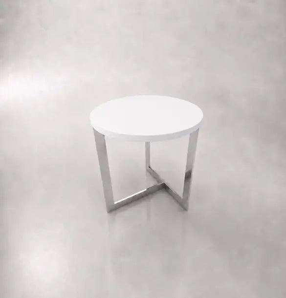 Tee Side Round Coffee Table Consumer BAFCO White 2-5 Working Days