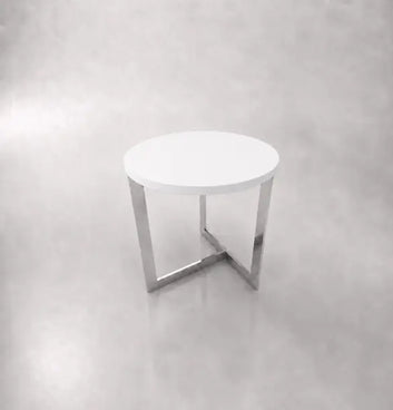 Tee Side Round Coffee Table Consumer BAFCO White 2-5 Working Days