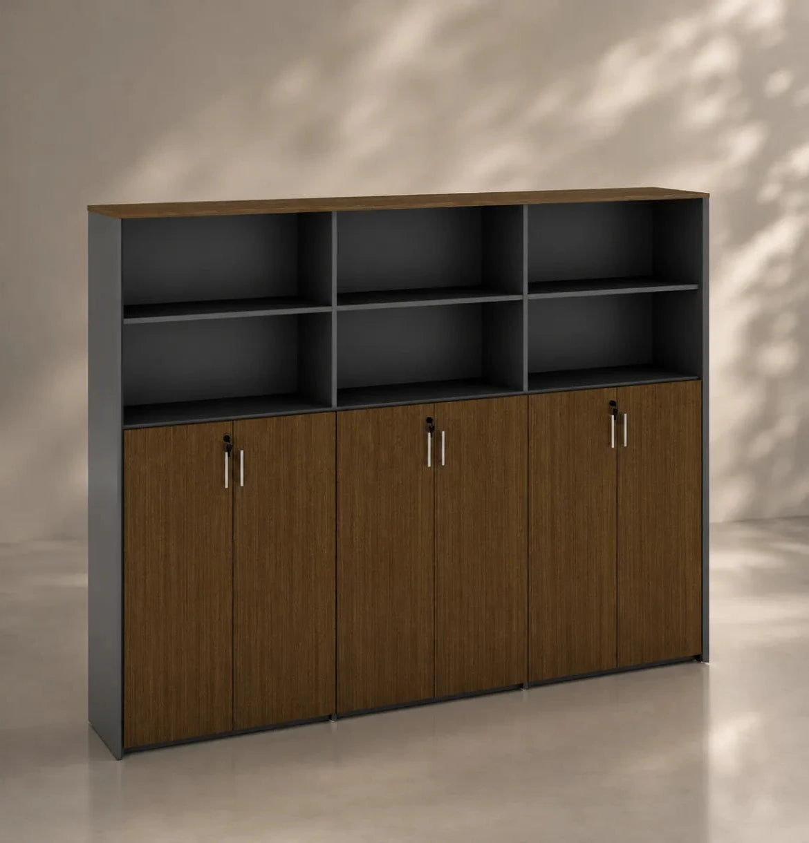 Universal 5-Level Triple Cabinet in Veneer Consumer KANO