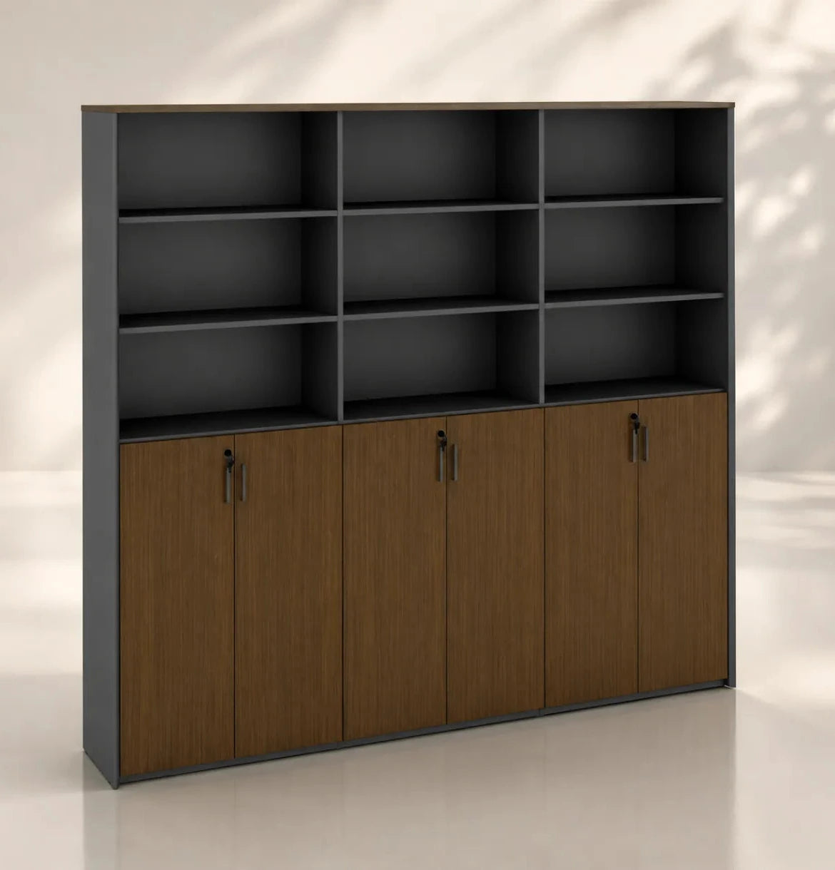 Universal 6-Level Triple Cabinet in Veneer Consumer KANO