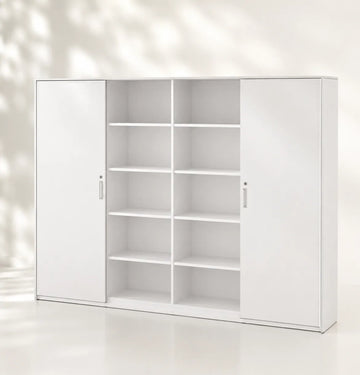 Universal 5-Level Wall Unit Cabinet (White Body) Consumer KANO