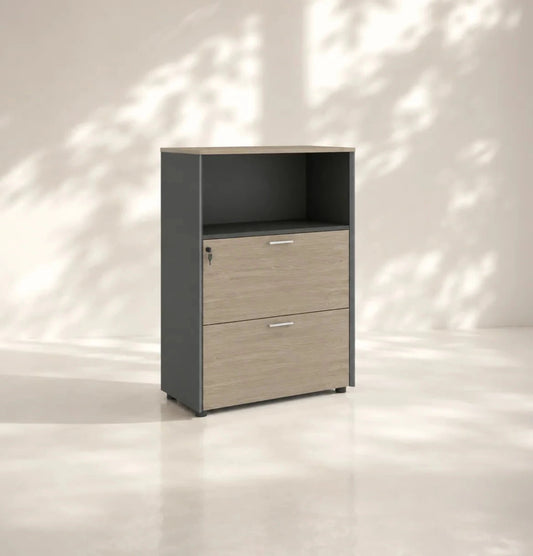 Universal 3-Level Drawer with Open Shelf (Meteor Grey Body) Consumer KANO