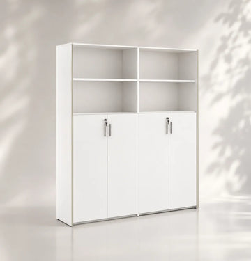 Universal 5-Level Dual Cabinet (White Body) Consumer KANO
