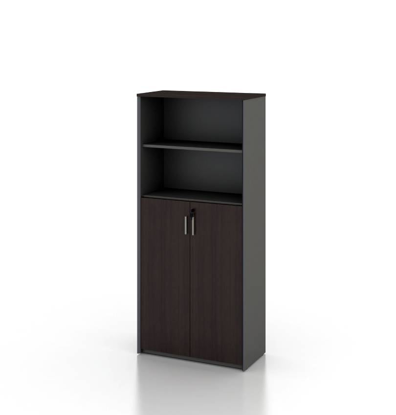 Universal 5-Level Cabinet in Veneer Consumer KANO CY07 American Walnut Upper Shelves are Open 8-10 Weeks
