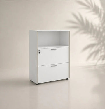 Universal 3-Level Drawer with Open Shelf (White Body) Consumer KANO