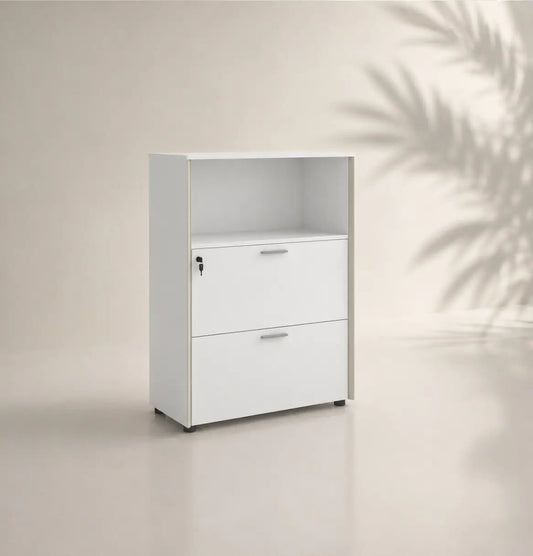 Universal 3-Level Drawer with Open Shelf (White Body) Consumer KANO