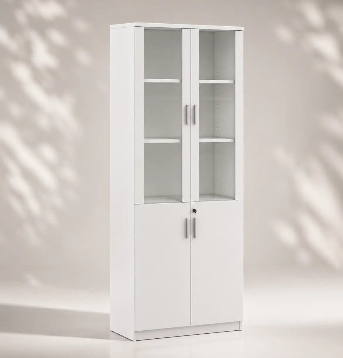 Cadi 5-Level Swing Door Cabinet with Half Glass Doors Consumer KANO