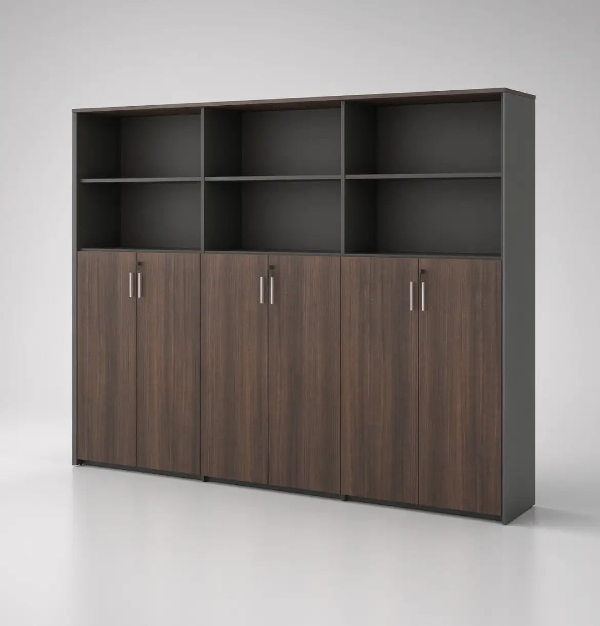 Universal Dark 5-Level Triple Cabinet Consumer KANO