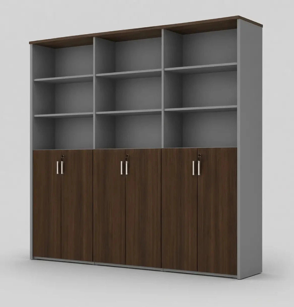 Universal Dark 6-Level Triple Cabinet Consumer KANO