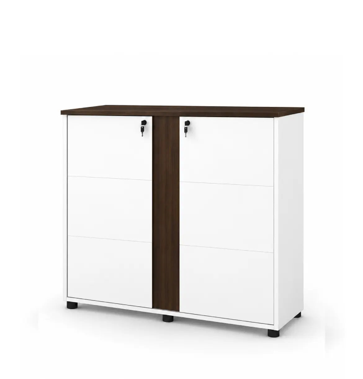 Universal Light 3-Level Printer Cabinet Consumer KANO Hairline Walnut 8-10 Weeks