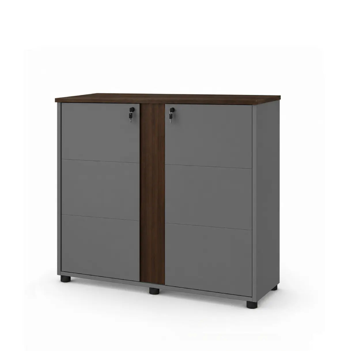 Universal Dark 3-Level Printer Cabinet Consumer KANO Hairline Walnut 8-10 Weeks