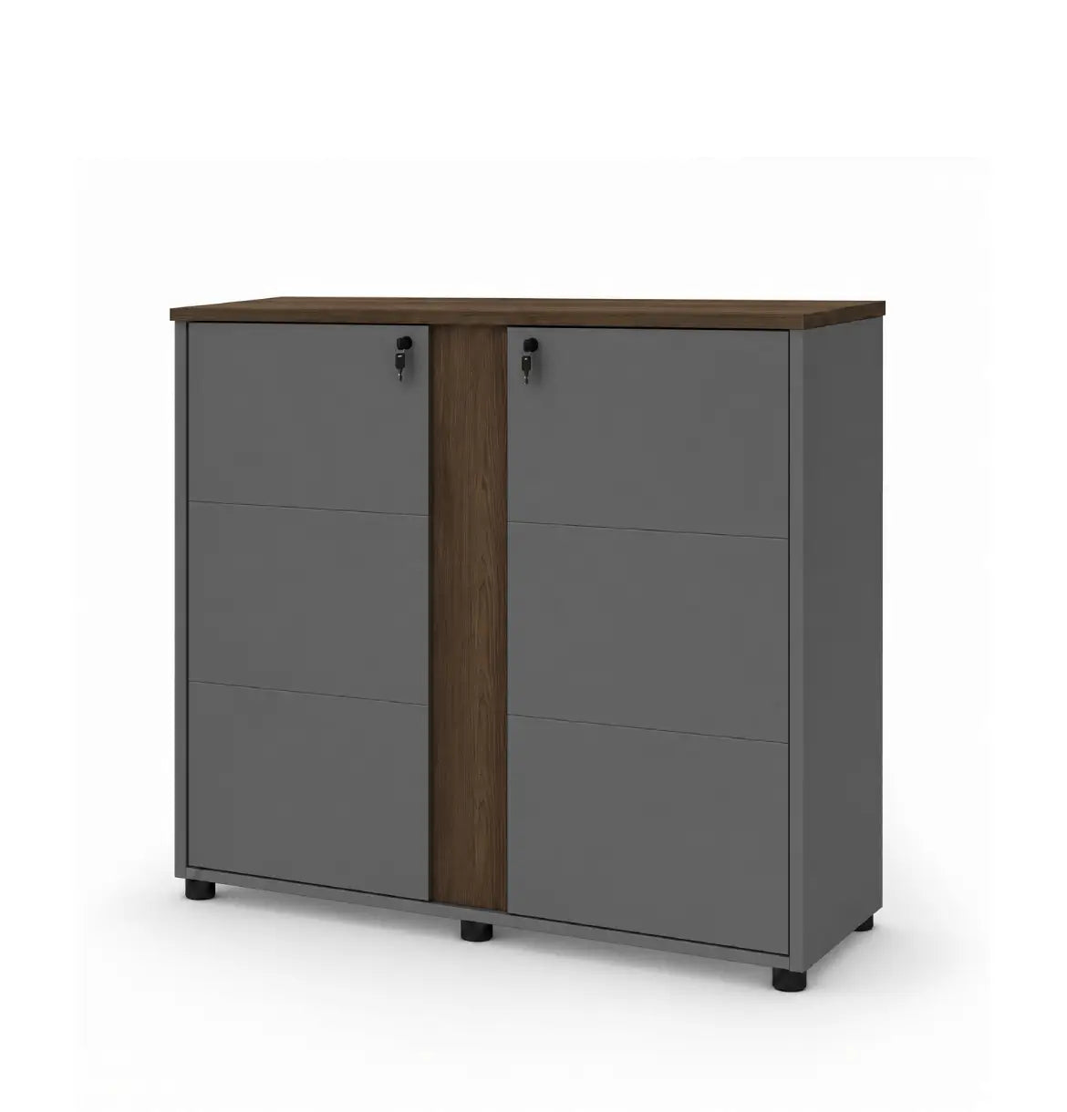 Universal Dark 3-Level Printer Cabinet Consumer KANO CF42 Mocha Oak 8-10 Weeks
