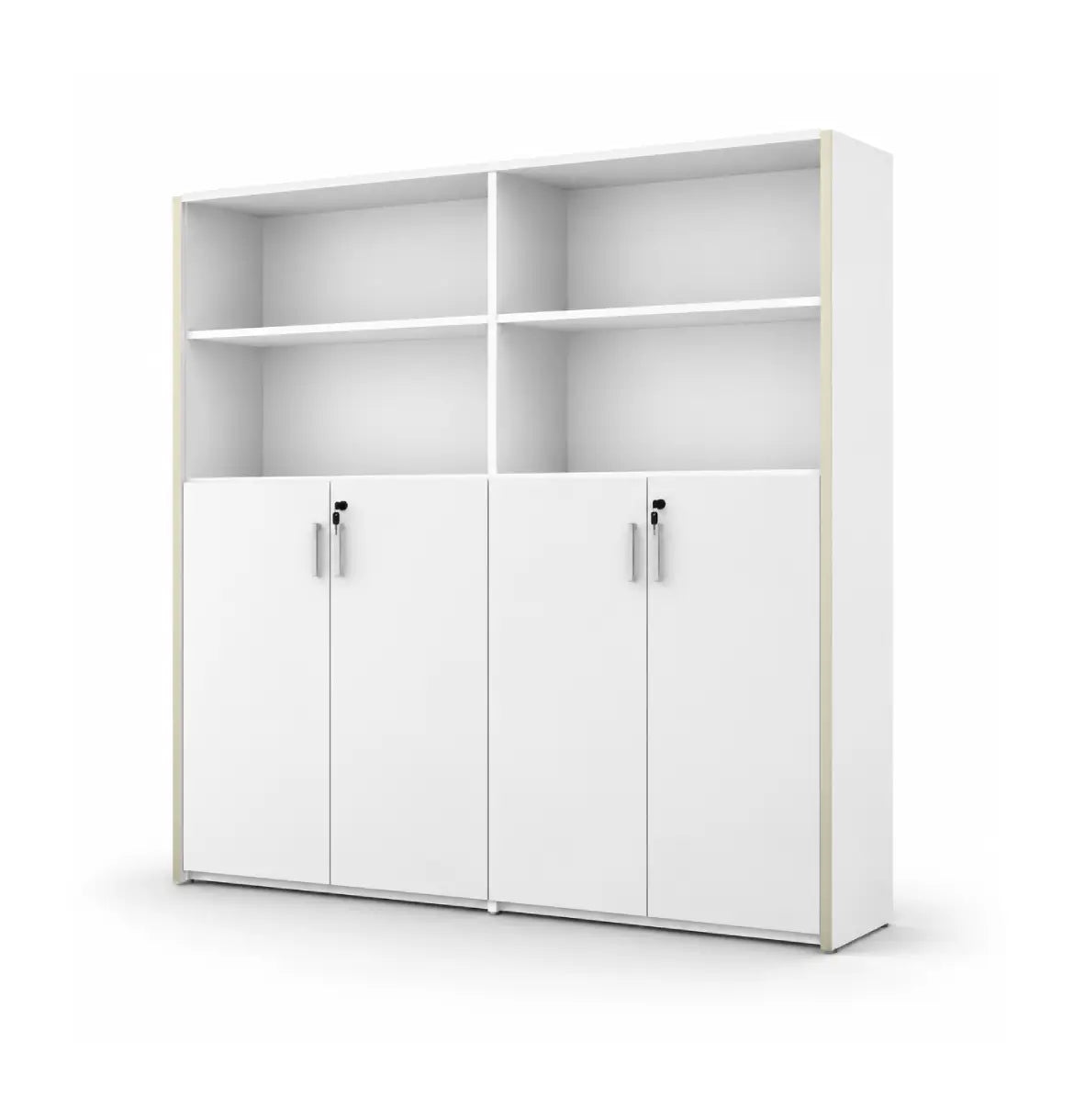 Universal Light 5-Level Dual Cabinet Consumer KANO White Upper Shelves are Open 8-10 Weeks