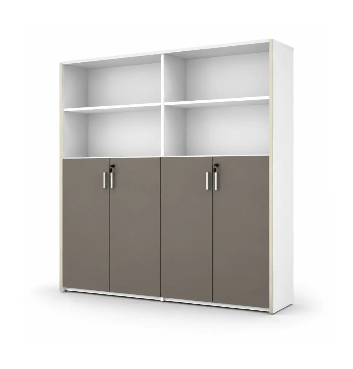Universal Light 5-Level Dual Cabinet Consumer KANO Grey Upper Shelves are Open 8-10 Weeks