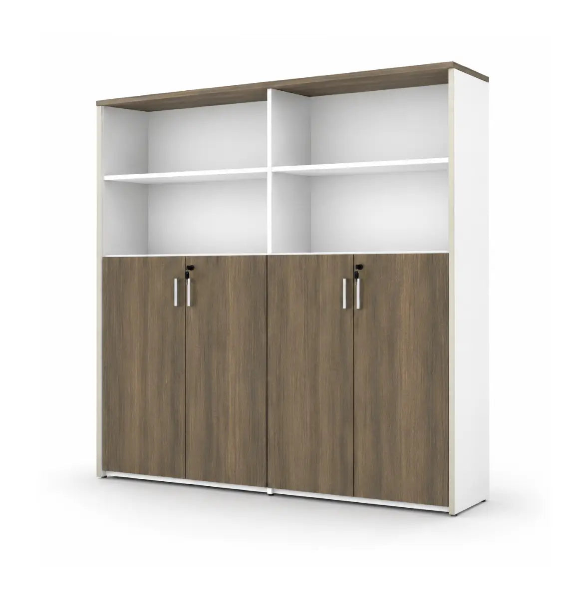 Universal Light 5-Level Dual Cabinet Consumer KANO CF12 Coffee Walnut Upper Shelves are Open 8-10 Weeks