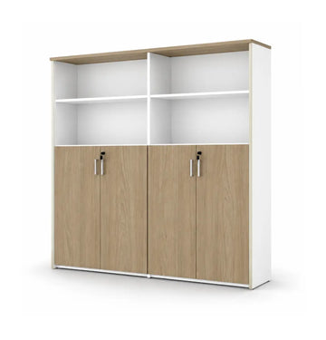Universal Light 5-Level Dual Cabinet Consumer KANO CF41 Nash Oak Upper Shelves are Open 8-10 Weeks