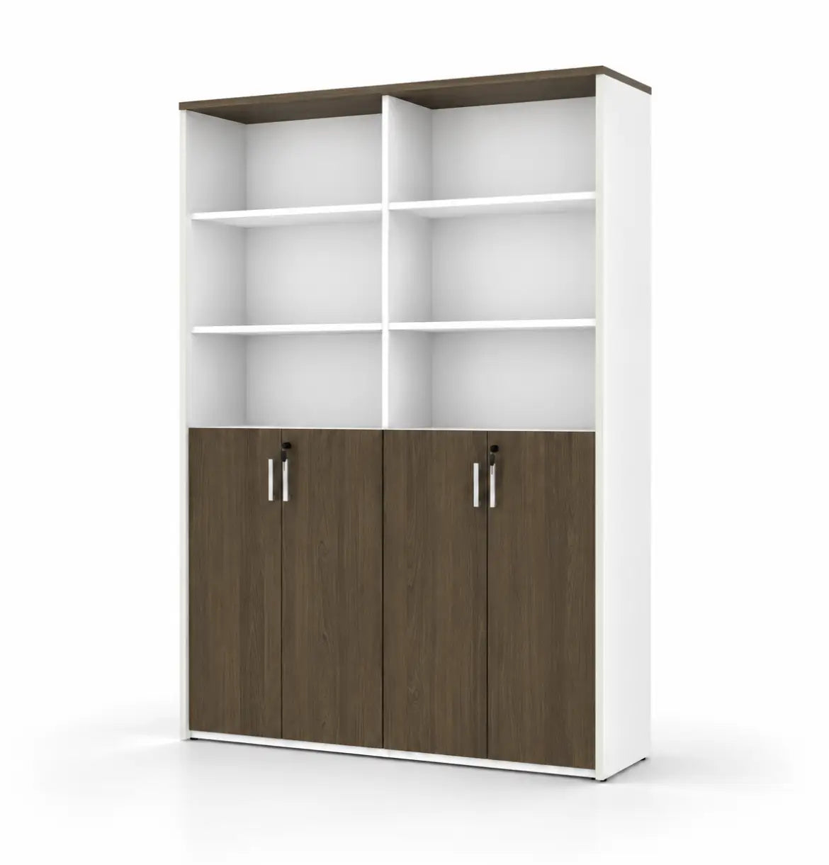 Universal Light 6-Level Dual Cabinet Consumer KANO CF42 Mocha Oak Upper Shelves are Open 8-10 Weeks