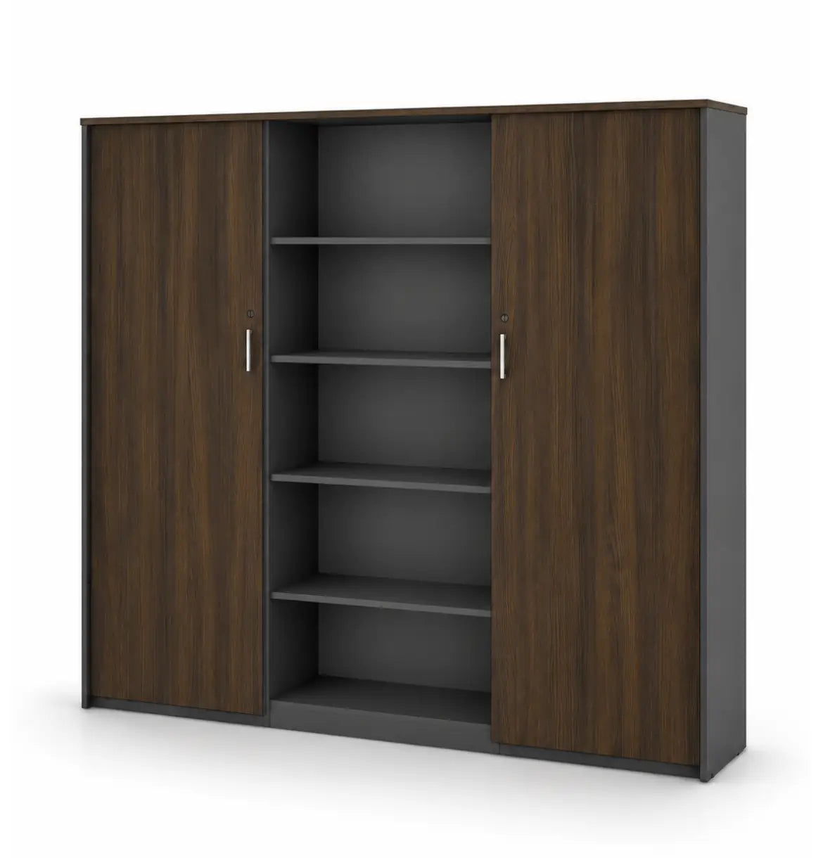 Universal Dark 5-Level Wall Cabinet Consumer KANO Hairline Walnut 2000 8-10 Weeks
