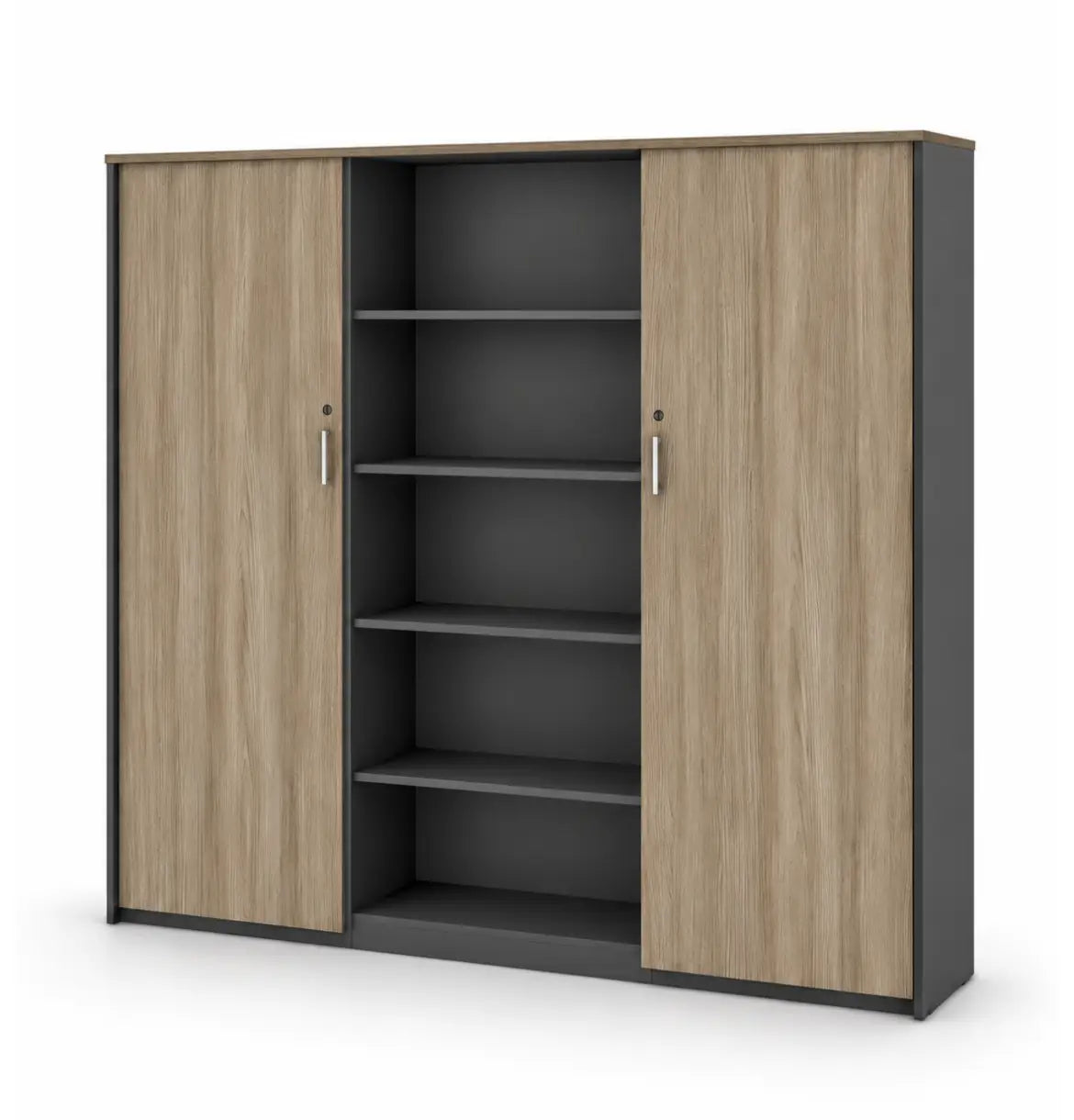 Universal Dark 5-Level Wall Cabinet Consumer KANO CF41 Nash Oak 2000 8-10 Weeks