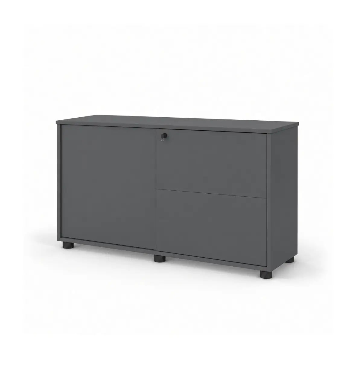 Universal Dark 2-Level Sliding Door Cabinet Consumer KANO Grey One Side Sliding 8-10 Weeks