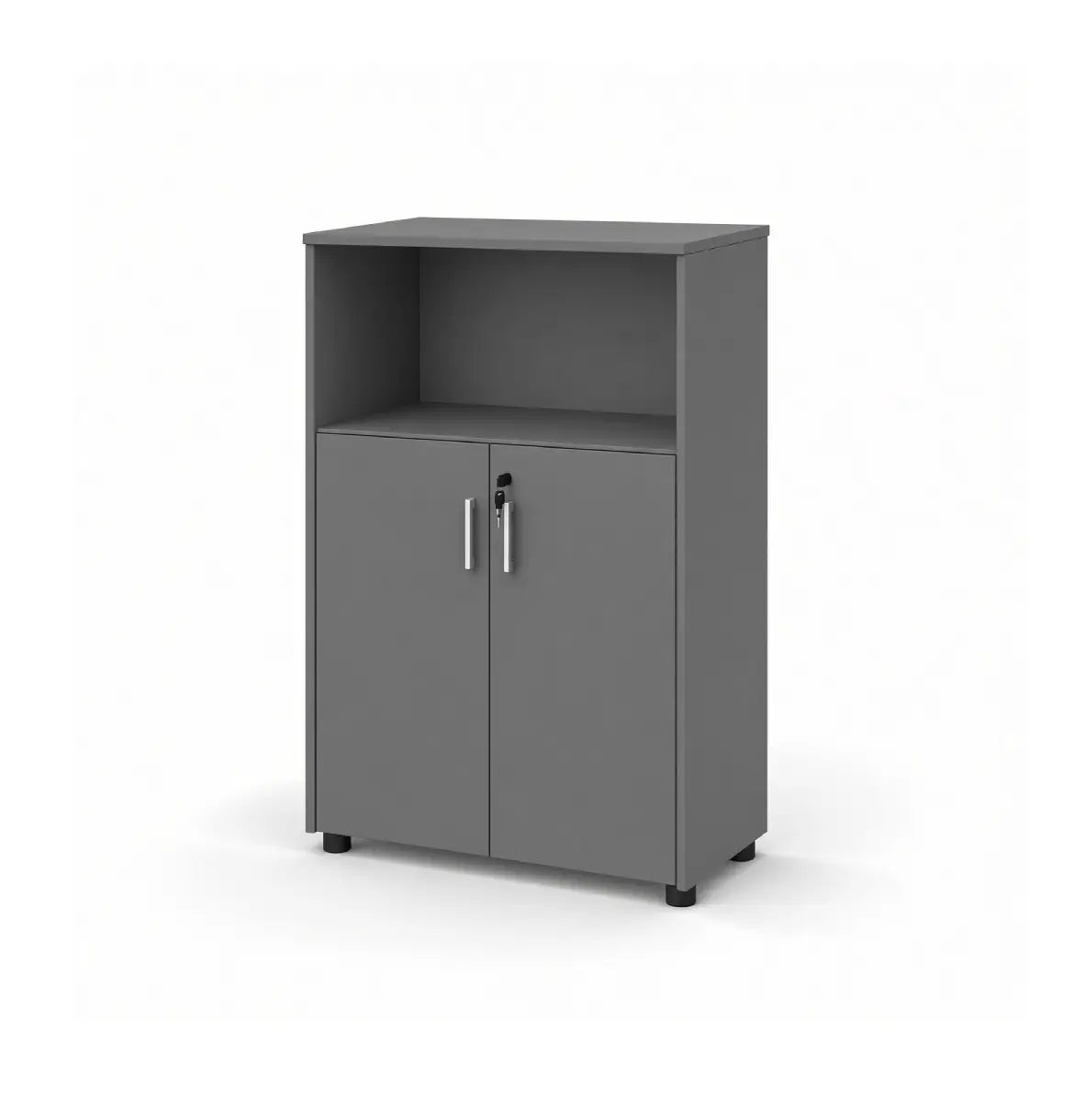 Universal Dark 3-Level Semi Open Cabinet Consumer KANO Grey 8-10 Weeks