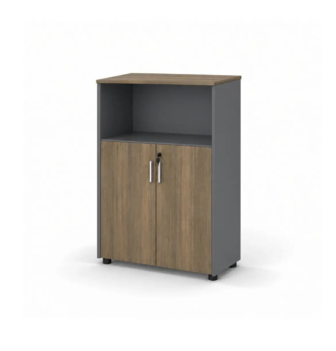 Universal Dark 3-Level Semi Open Cabinet Consumer KANO CF12 Coffee Walnut 8-10 Weeks