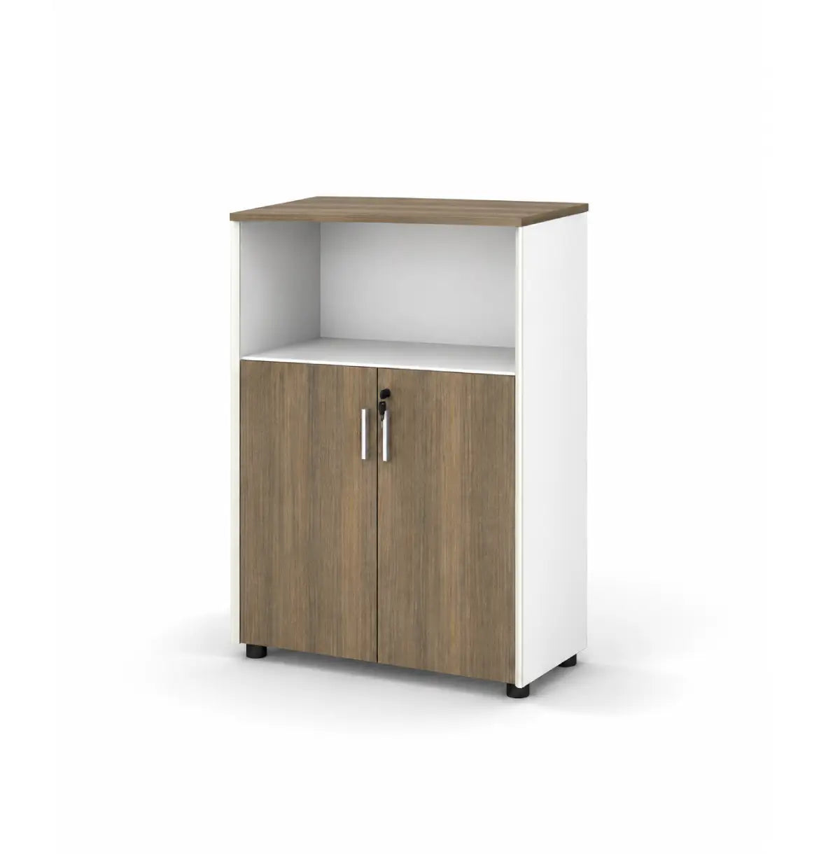 Universal Light 3-Level Semi Open Cabinet Consumer KANO CF12 Coffee Walnut 8-10 Weeks