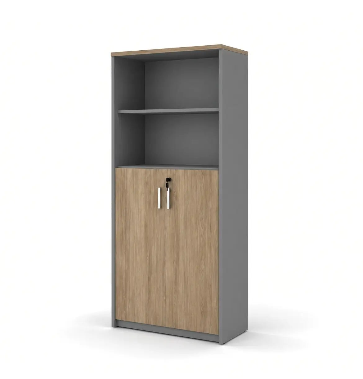 Universal Dark 5-Level Cabinet Consumer KANO CF41 Nash Oak Upper Shelves are Open 8-10 Weeks
